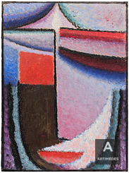 Alexej Jawlensky / Abstrakter Kopf: Amethyst