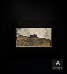 Egon Schiele / Gewitterberg (Kapelle Auf Dem Kreuzberg Bei Krumau) - front 2